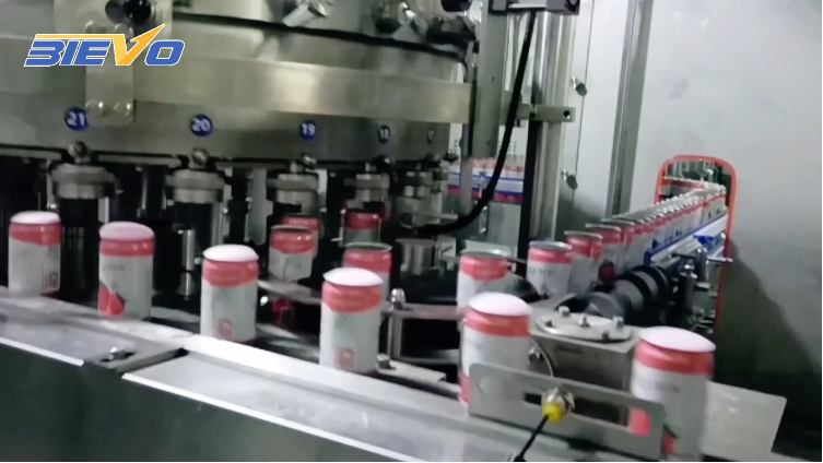 Canned juice filling machine