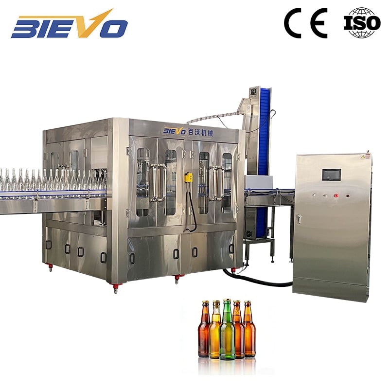 Glass bottle beer filling machine