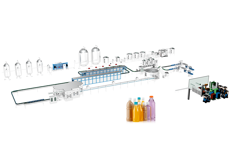 Juice&tea drink filling production line