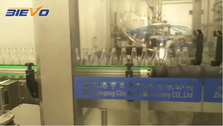 glass bottle juice filling machine