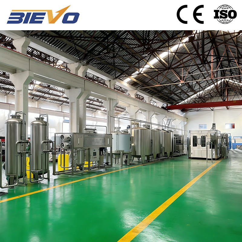 Carbonated beverage filling production line