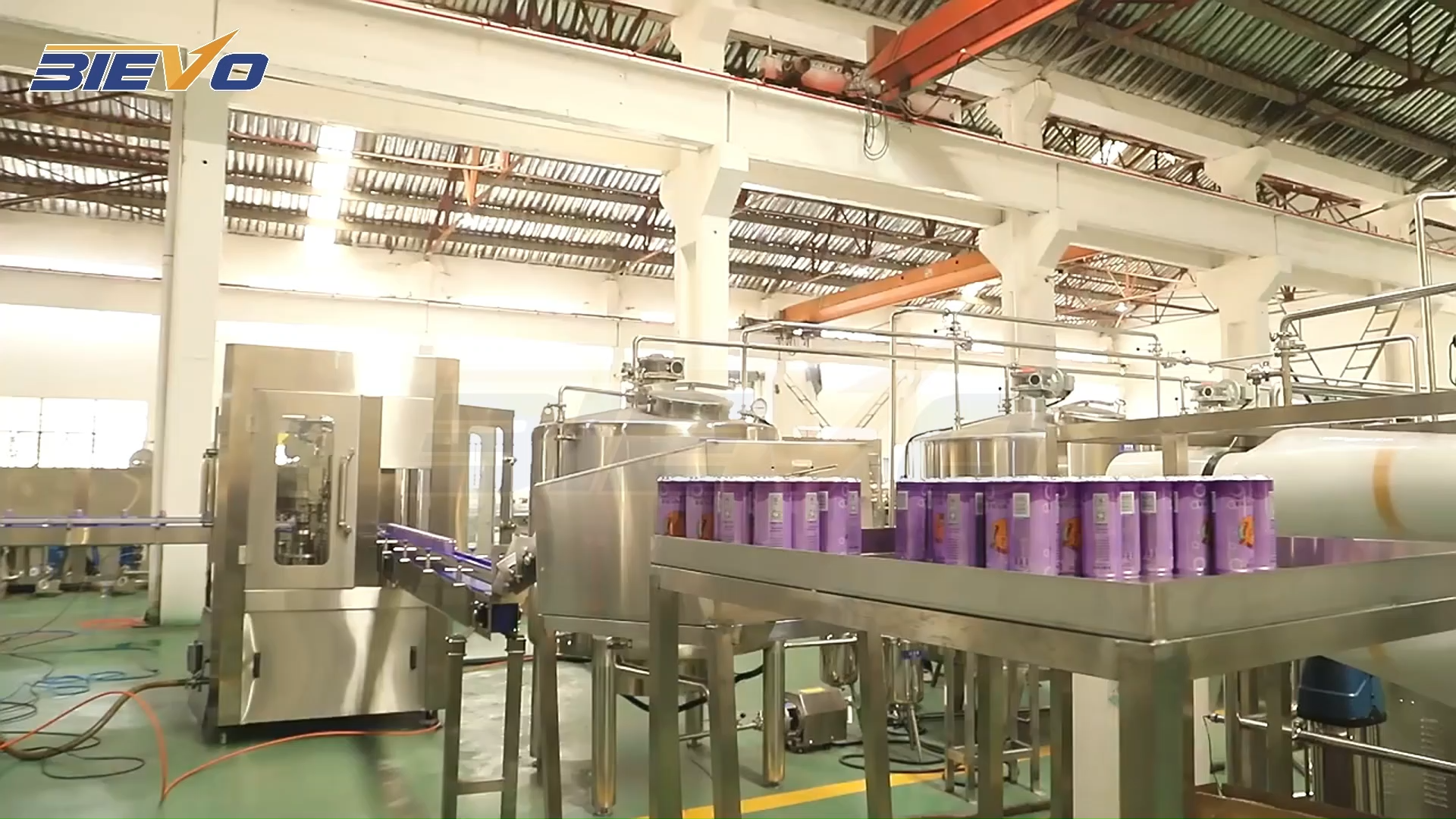 Can filling production line for carbonated beverag