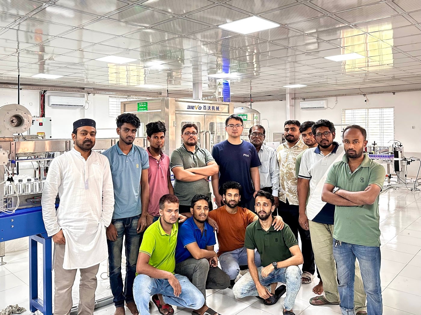 2000bph water filling production line for PET bottle in Bangladesh