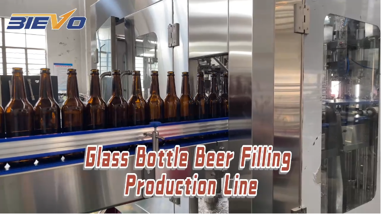 glass bottle beer filling machine