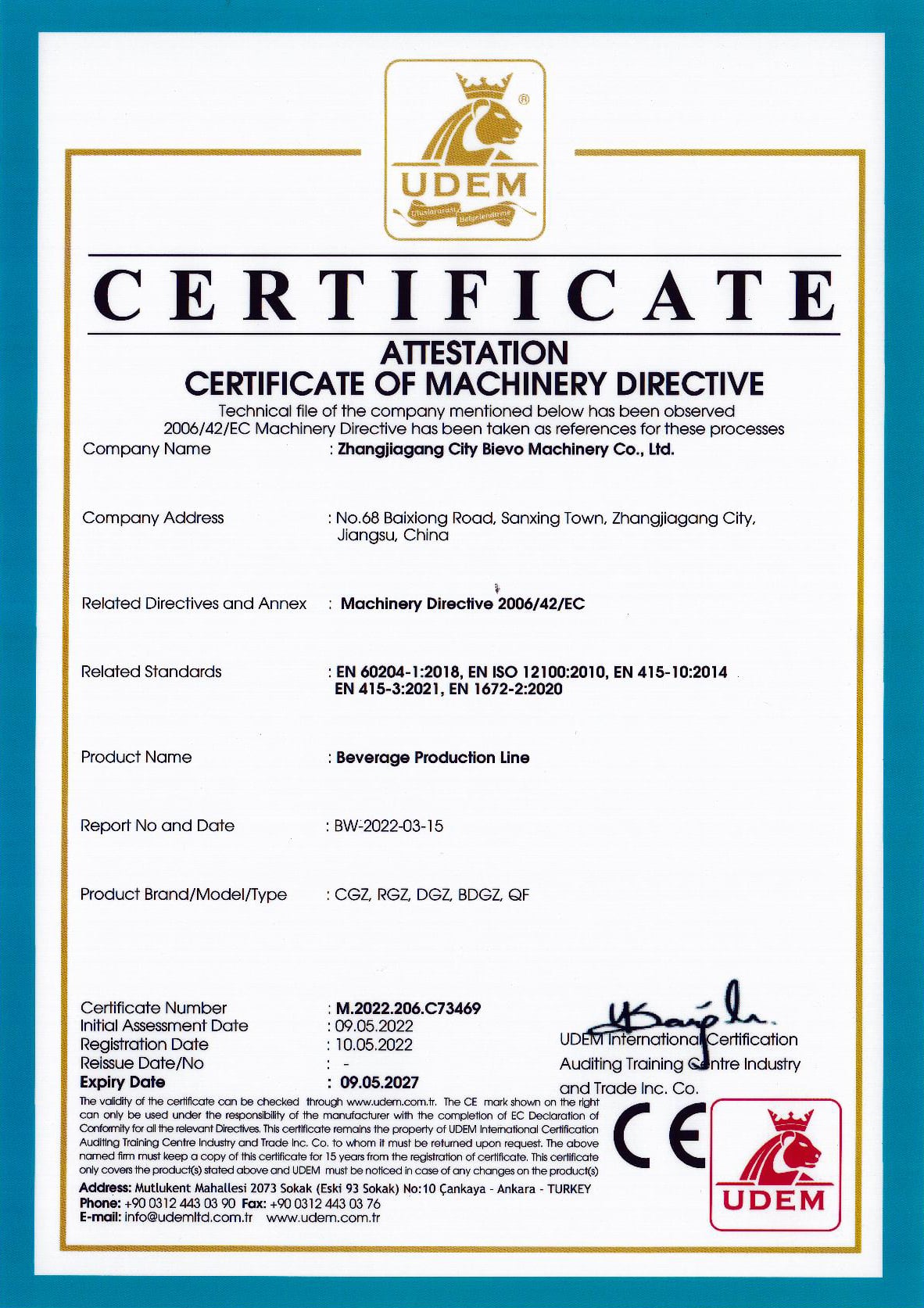 Certificate