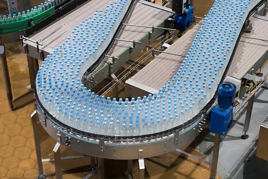 Water filling production line