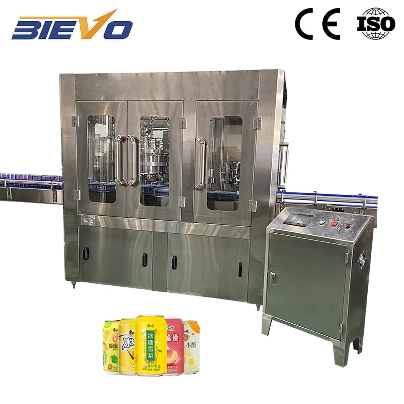 Canned juice filling machine