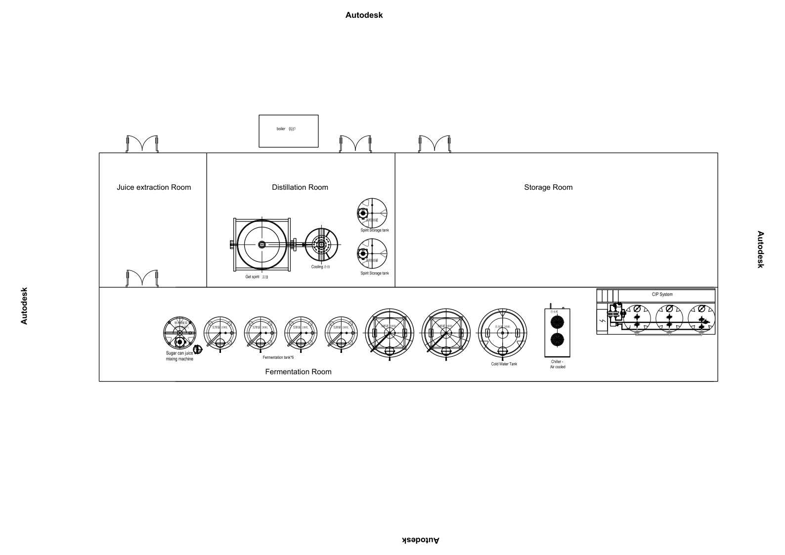 1T/h Wine fermentation system in Rwanda