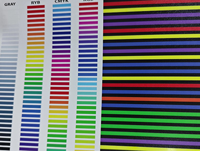 UV Flatbed Printing of High-Precision and Colorful Color Strips