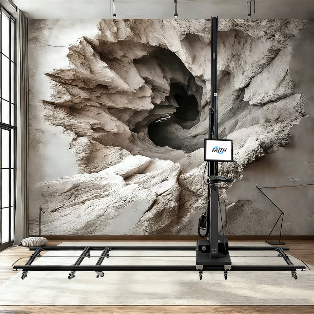 W pełni automatyczny pionowy drukarka 3D do ścian, wykorzystująca farby UV, z prędkością drukowania do 6–15 m²/h