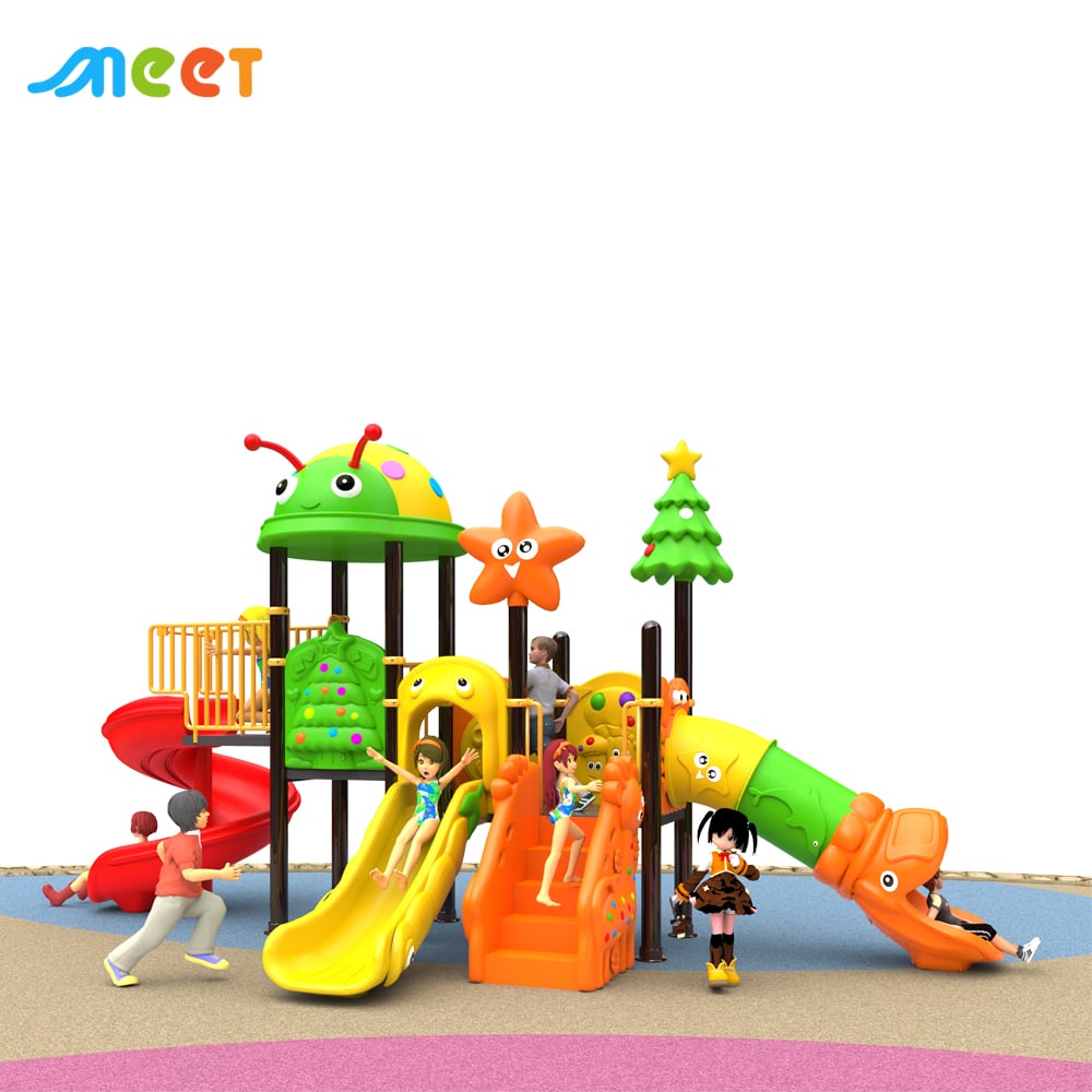 Amusement Park Children Popular Adventure Playground Equipment Play Area Park Plastic Slides Equipment Playground Kid Outdoor  MT-BRD015