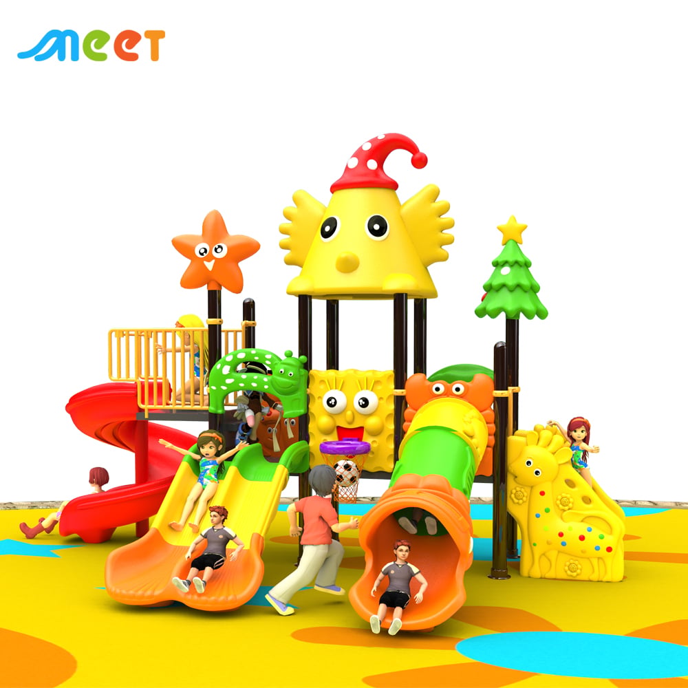 Amusement Park Children Popular Adventure Playground Equipment Play Area Park Plastic Slides Equipment Playground Kid Outdoor  MT-BRD018