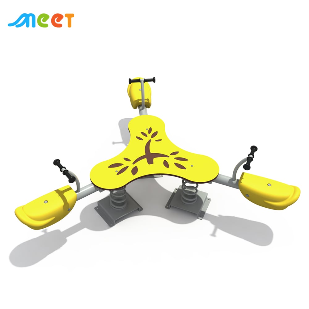 New Design Outdoor Seesaw 3 Seat Children Play Set Seesaw Exercise Equipment MT-XQB004