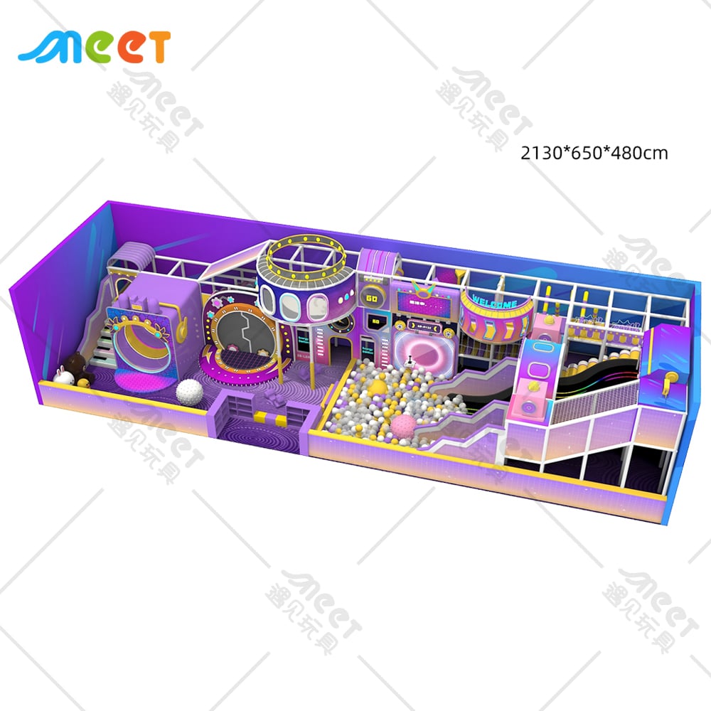Meet toy new design customized commercial kids indoor playground equipment HX-250210-E1