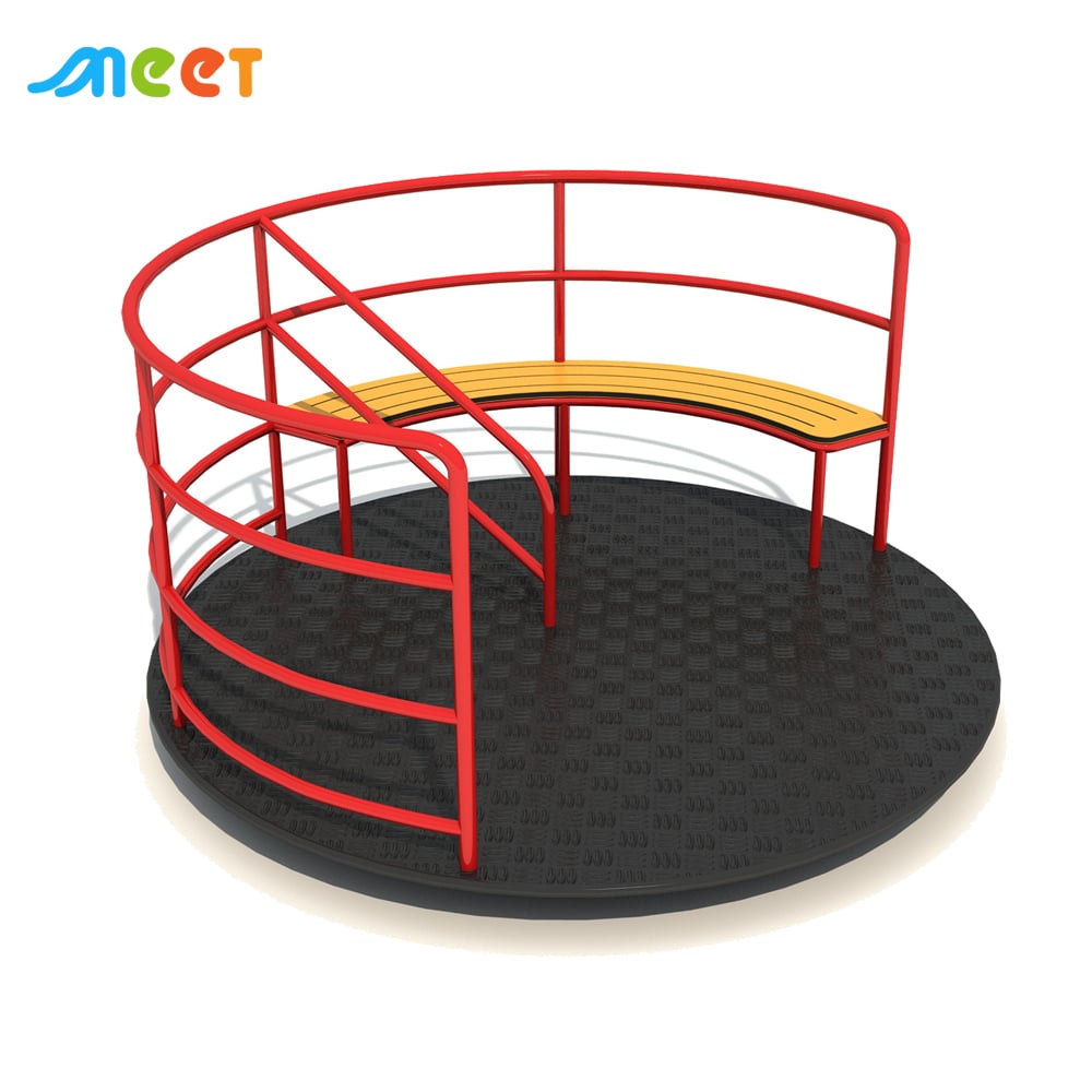 Commercial Inclusive Children Playground Carousel Outdoor Kids Wheelchair Accessible Merry Go Round for Park MT-HCJ019