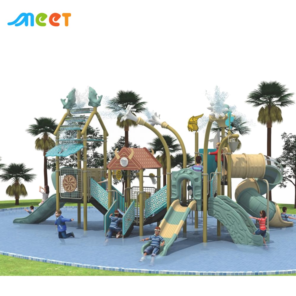 Outdoor Play Park Kids Sports Slide Playground Water Park Water Playground Equipment MT-LSH029