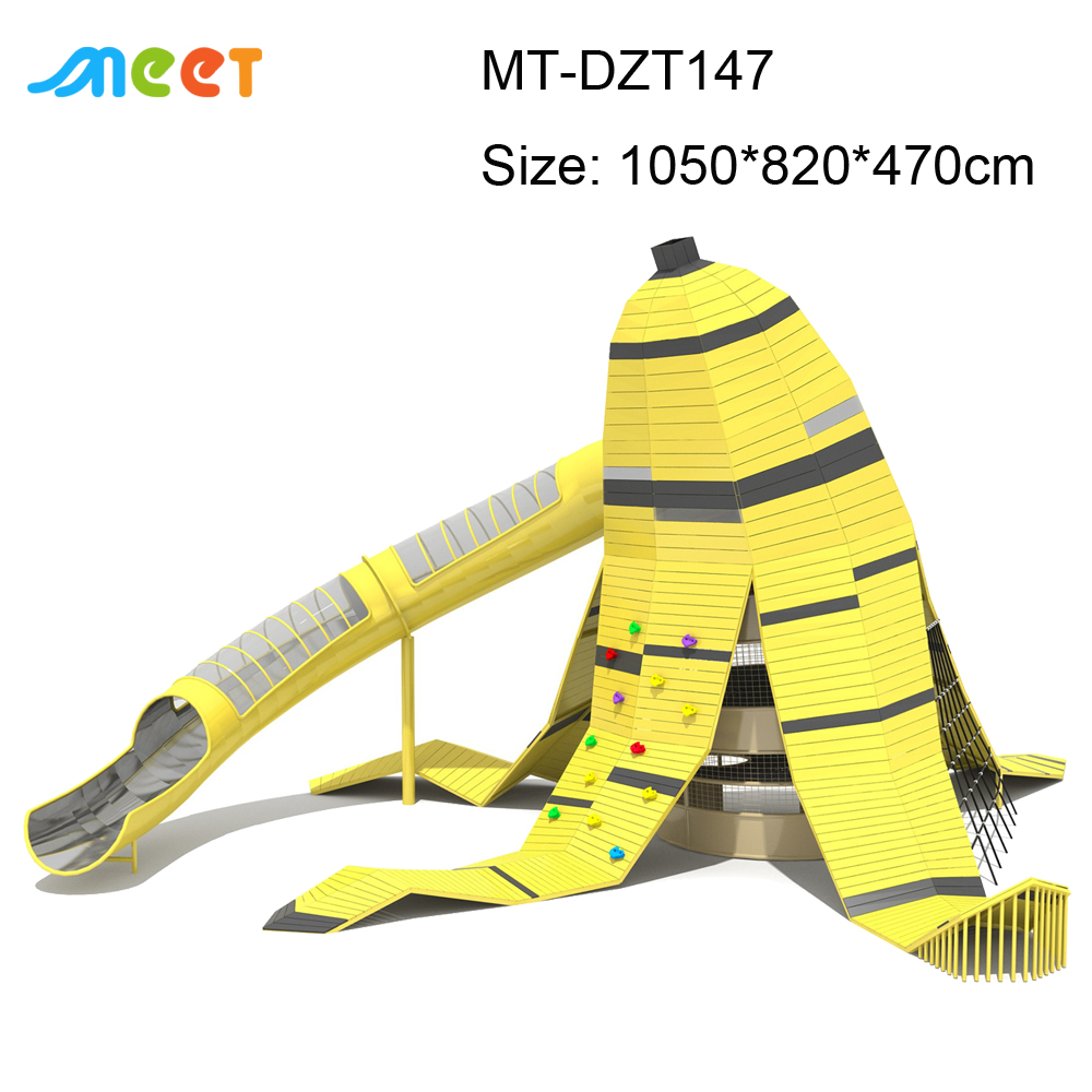 Customizable Resilient Outdoor Playground Slide Equipment for Durable Tailored Commercial & Community Zones MT-DZT147