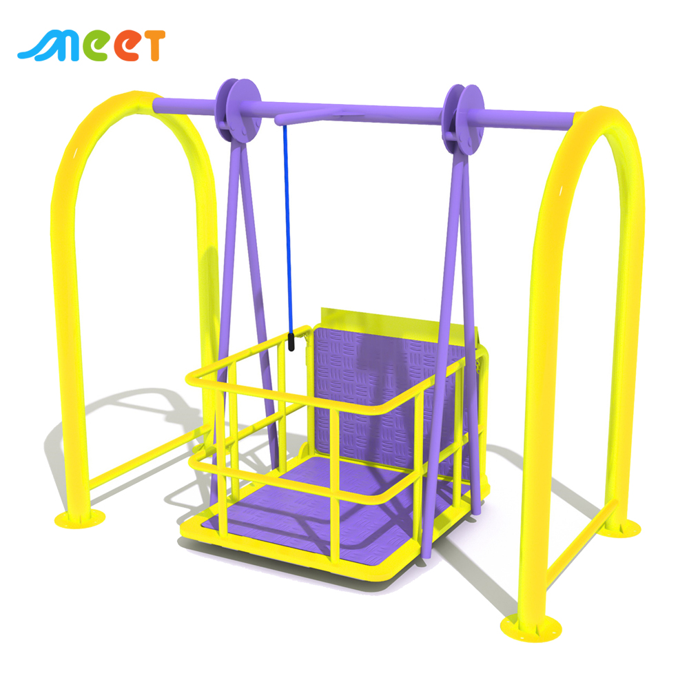 Outdoor Amusement Park Handicap Playground Accessible Special Swing Toddler Playground for Disabled Children with Wheelchair MT-HCJ015