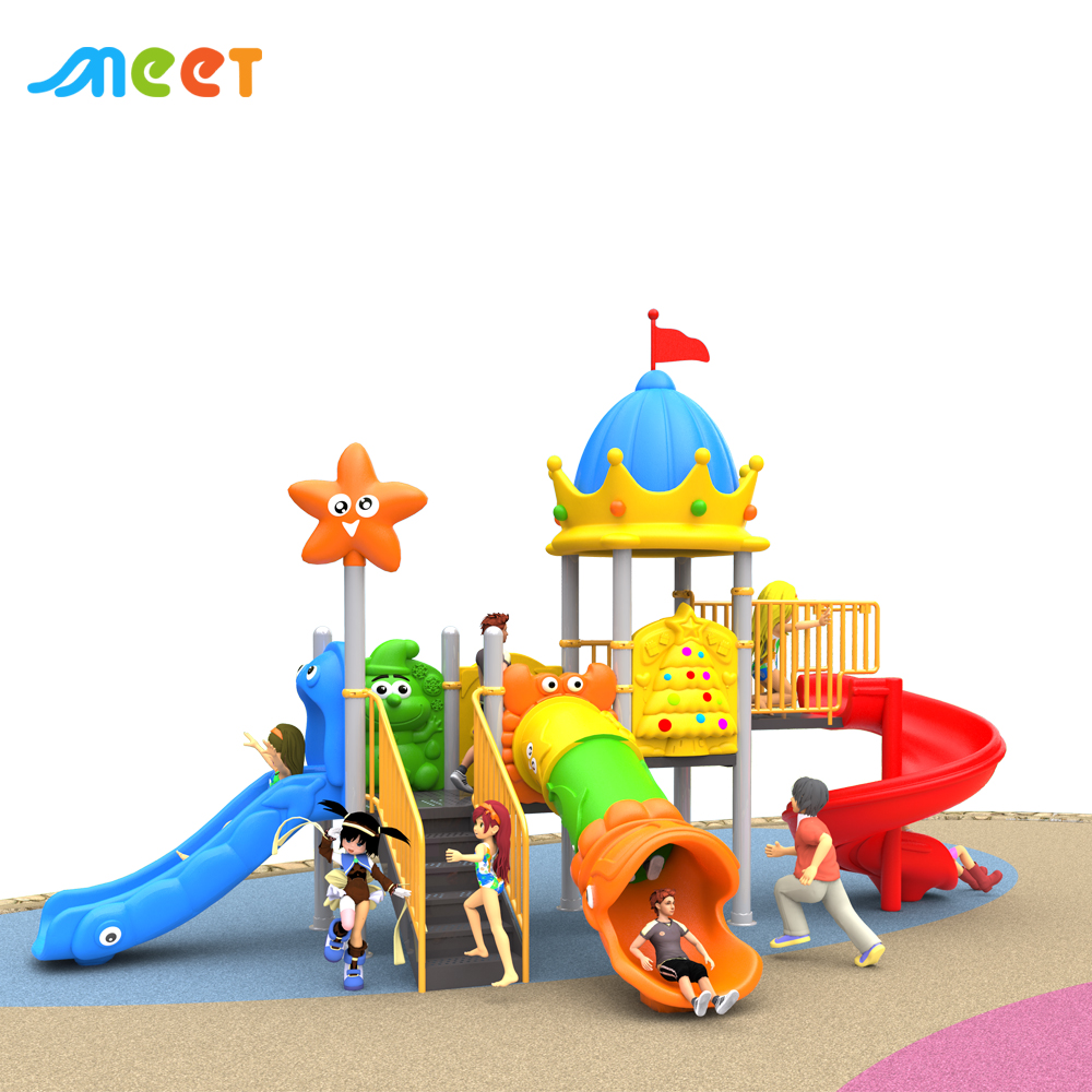Kids Plastic Outdoor Playground Slides for Daycare Kindergarten & Sports Park Water Park Equipment on Sale  MT-BRD009