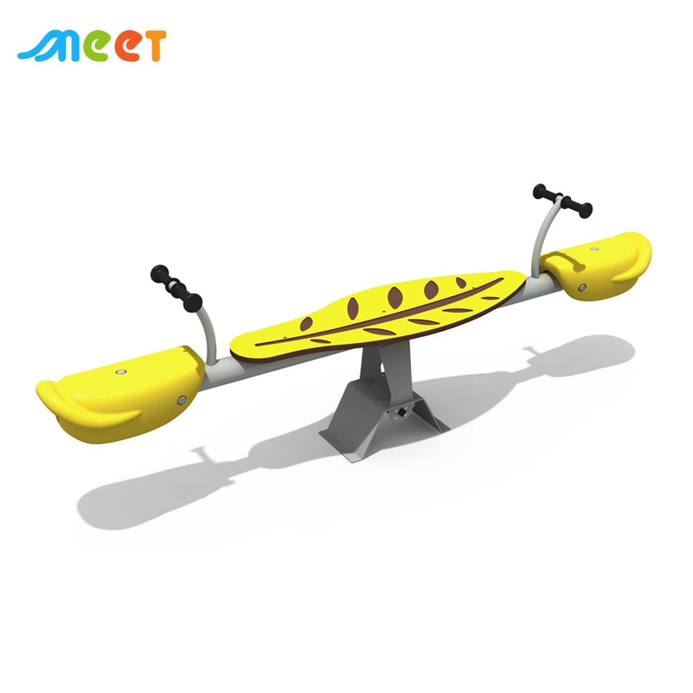 Fashion Design Kids Seesaw with Plastic Seat of Outdoor Playground Equipment for Amusement Park MT-XQB003