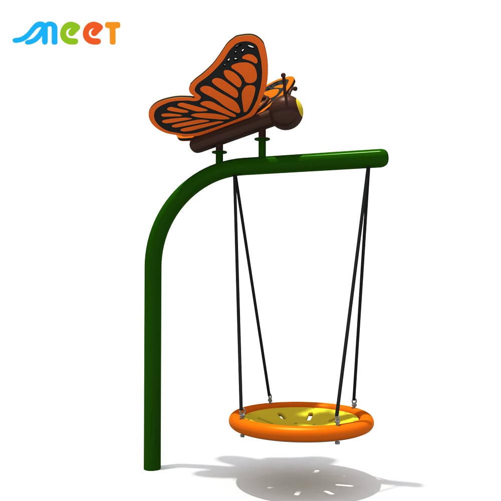 Galvanized Steel Pipe Swing Set Outdoor Park Children's Playground Equipment MT-XQQ11301