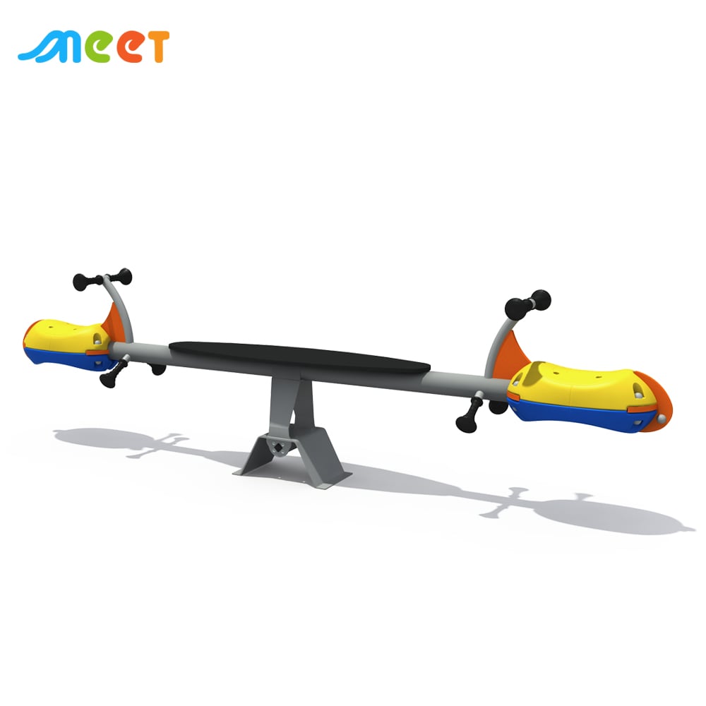 Fashion Design Kids Seesaw with Plastic Seat of Outdoor Playground Equipment for Amusement Park MT-XQB001