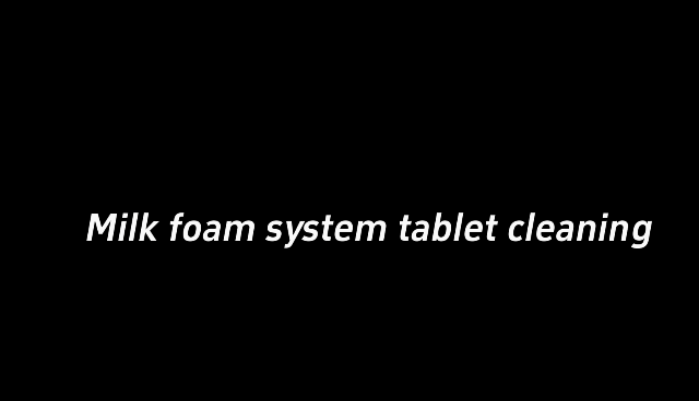  101+3-Milk foam system tablet cleaning
