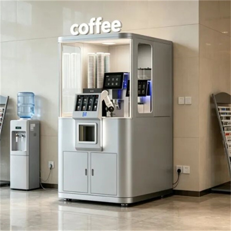 Custom-made Cup Dispensing & Lid Placing Machine for Coffee Robots