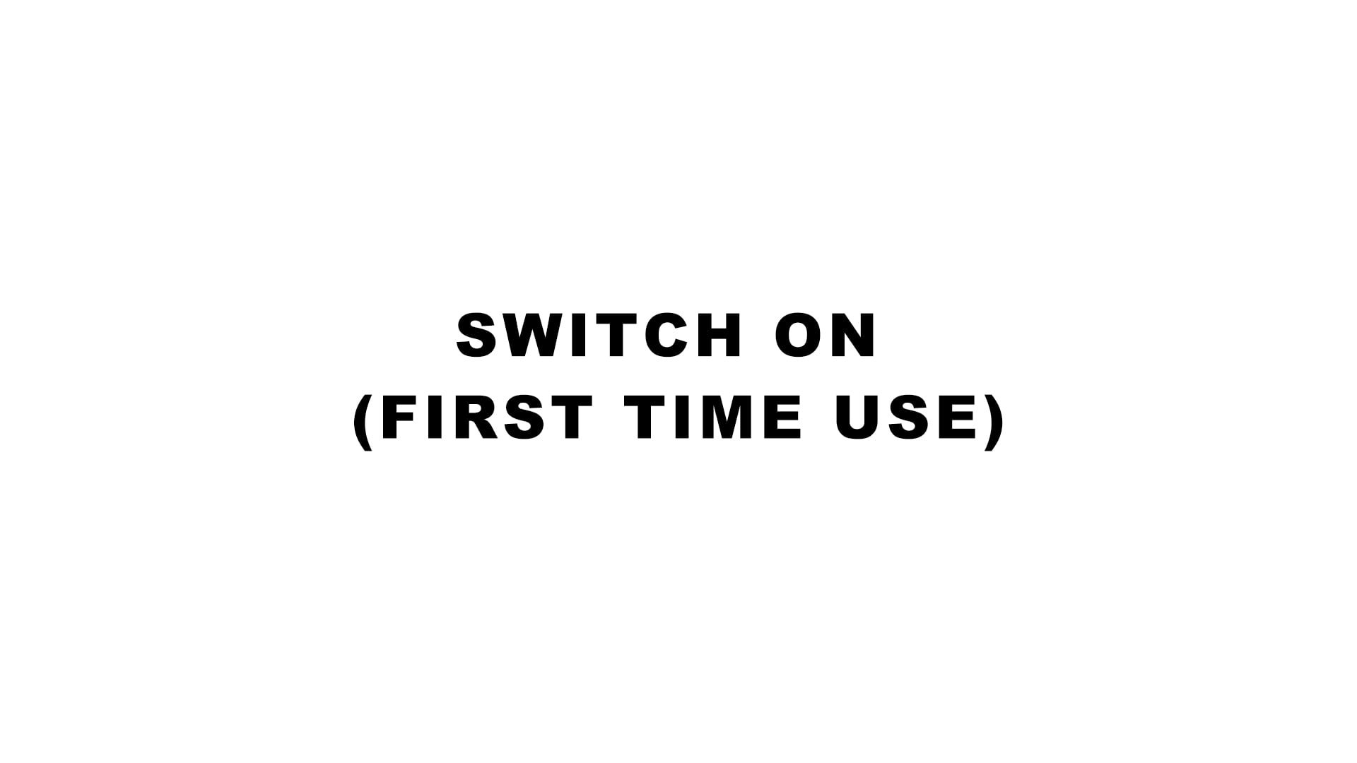 First use