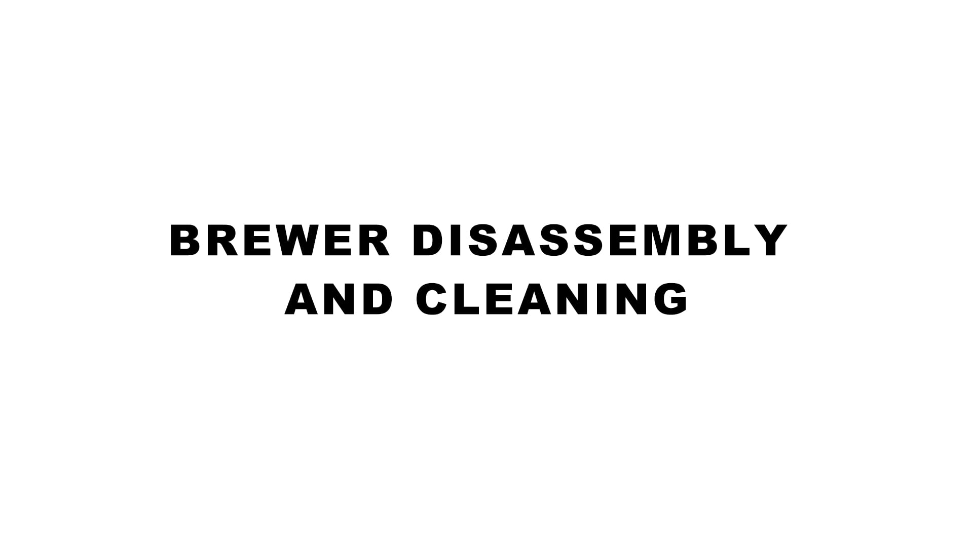 Dismantling and cleaning of fresh milk pot