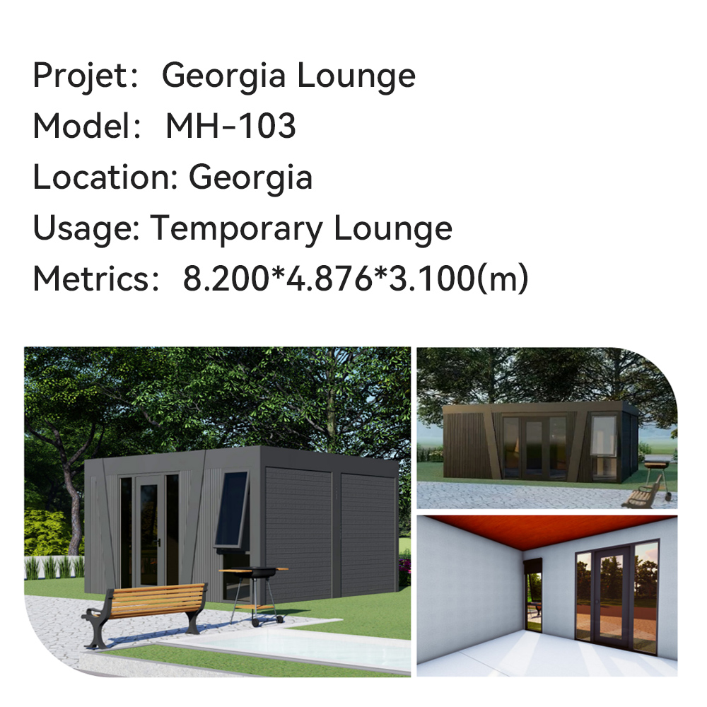 Flat-packed Container House | Temporary Lounge In Georgia