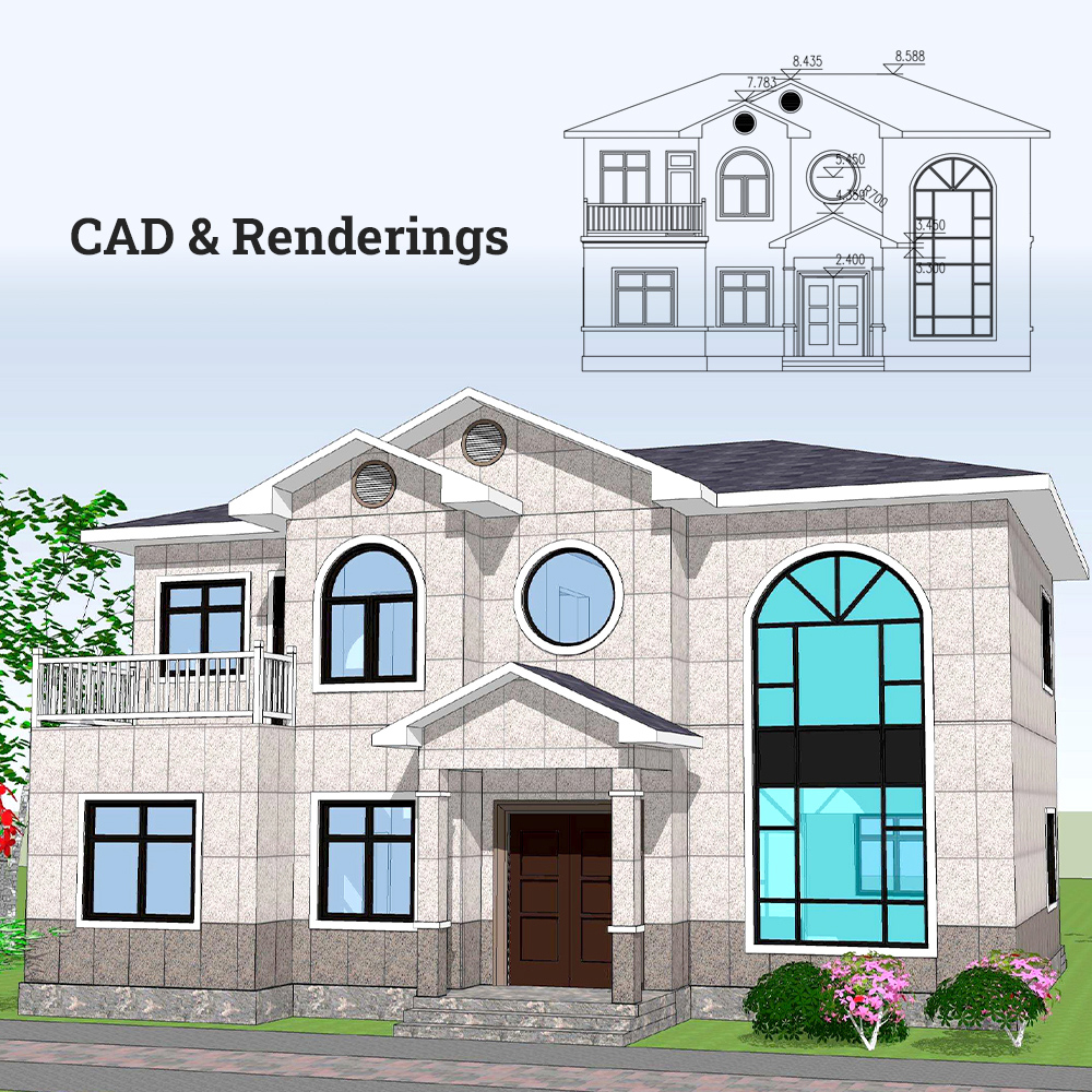 Factory Sample Two-story Villa | Custom-Built Family Villas