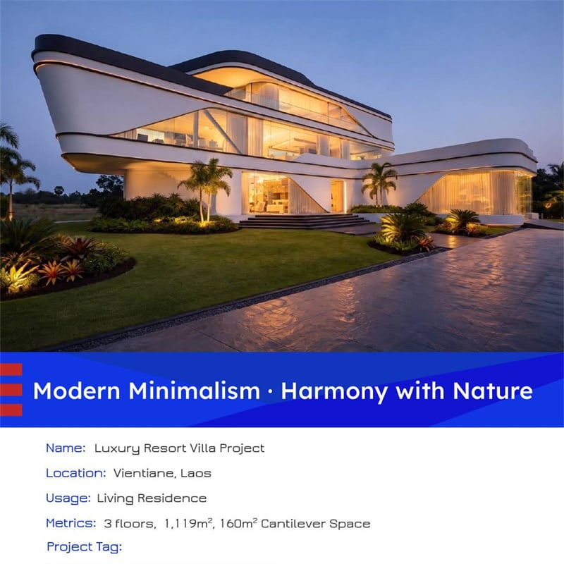 Luxury Prefabricated Villa Project in Vientiane, Laos