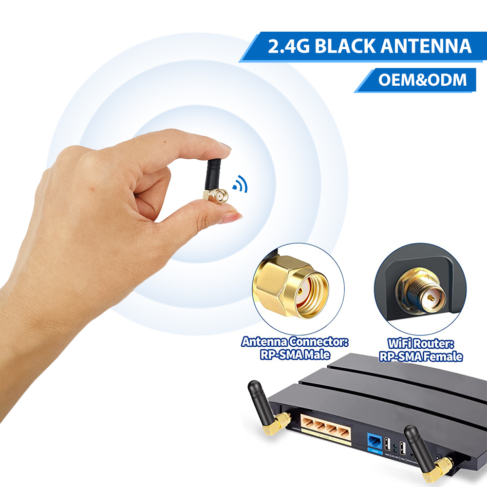 3dbi 2.4ghz Straight SMA-Male RF Wifi Whip Antenna factory