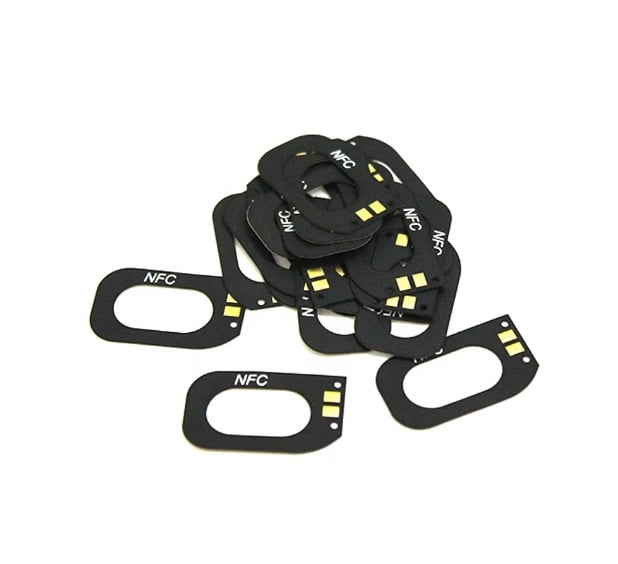 3dBi FPC coil flex antenna mobile device network pairing sharing Ferrite internal 13.56Mhz rectangular NFC antenna