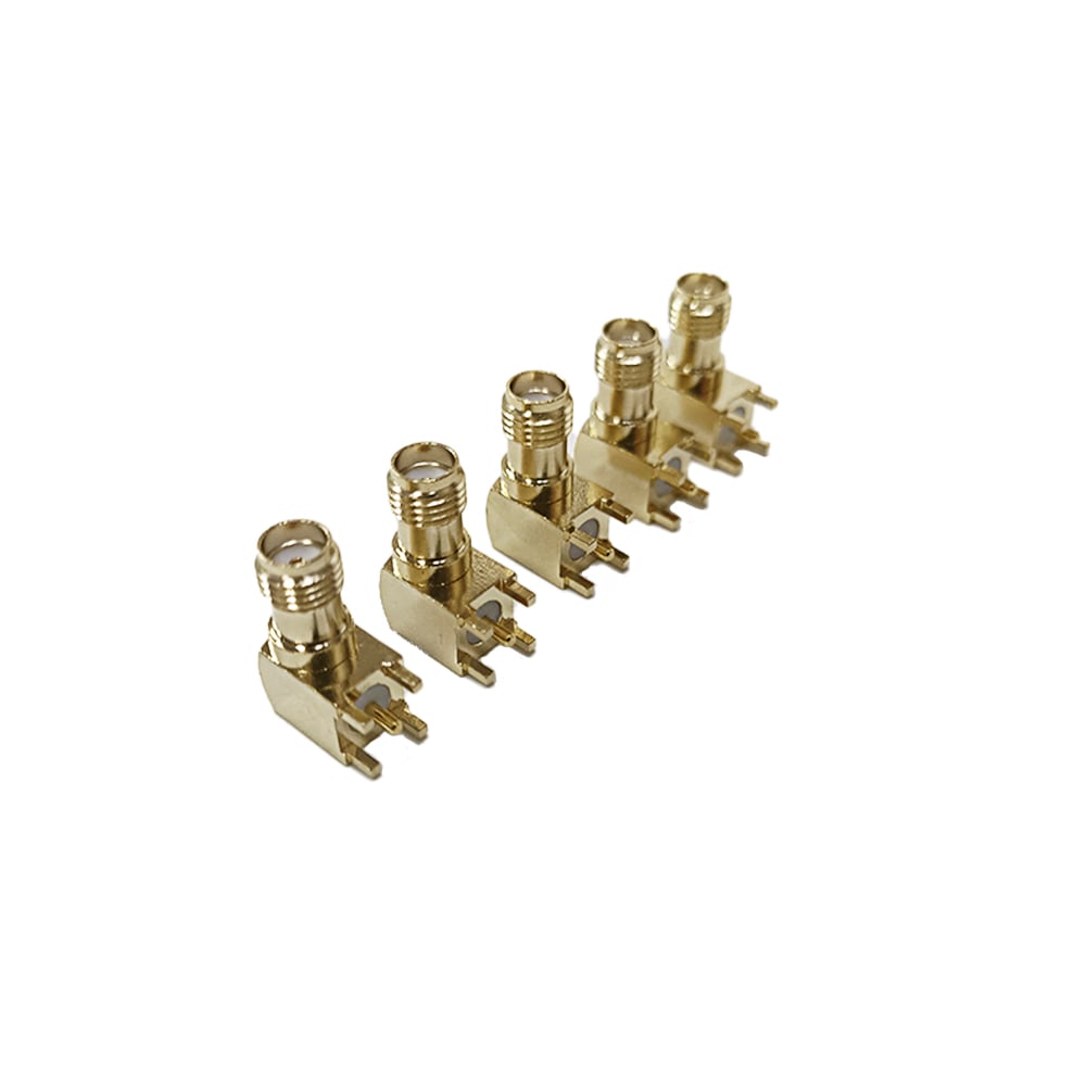 Rf Coaxial Connector Sma Jack Right Angle 