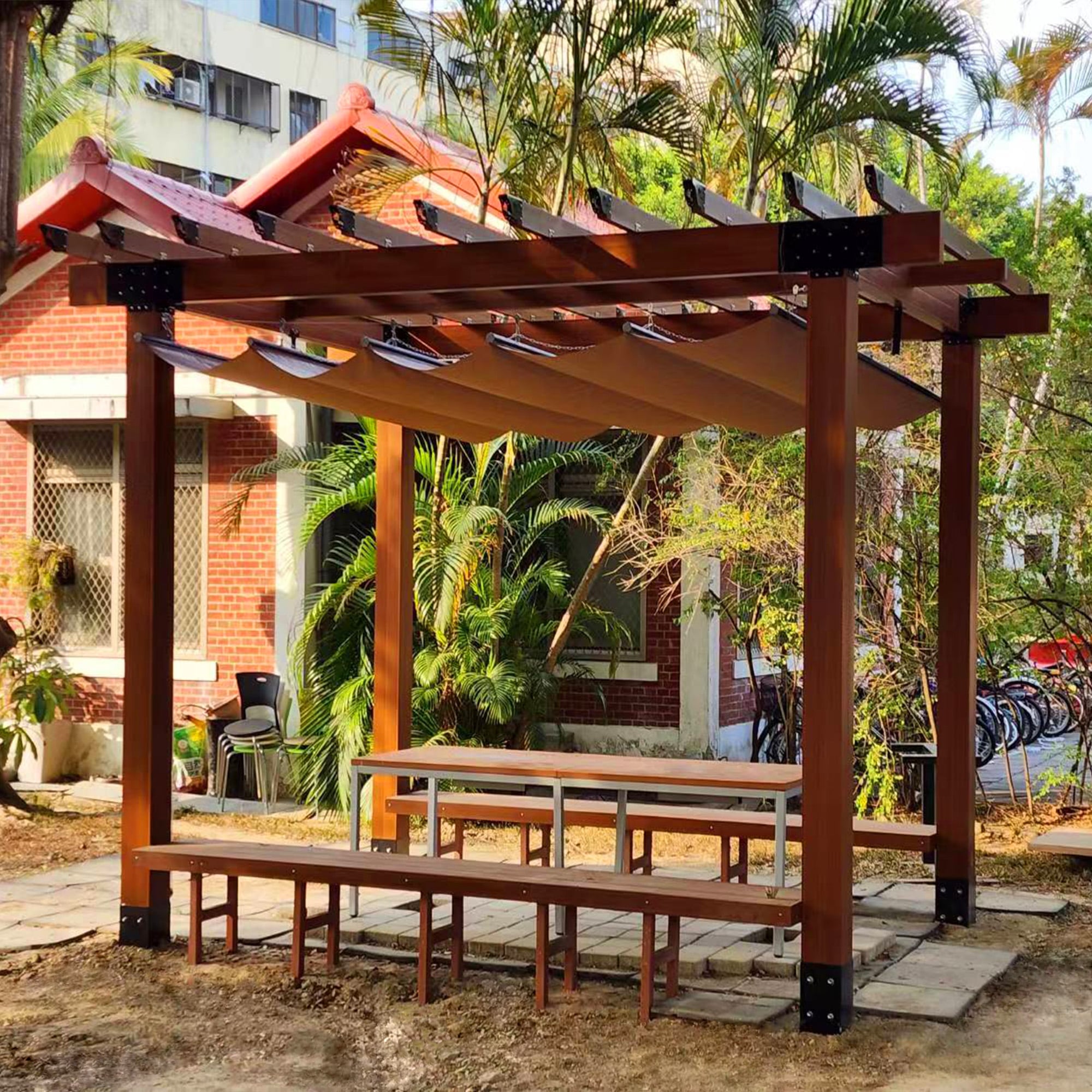 Aluco-Wood Pergola