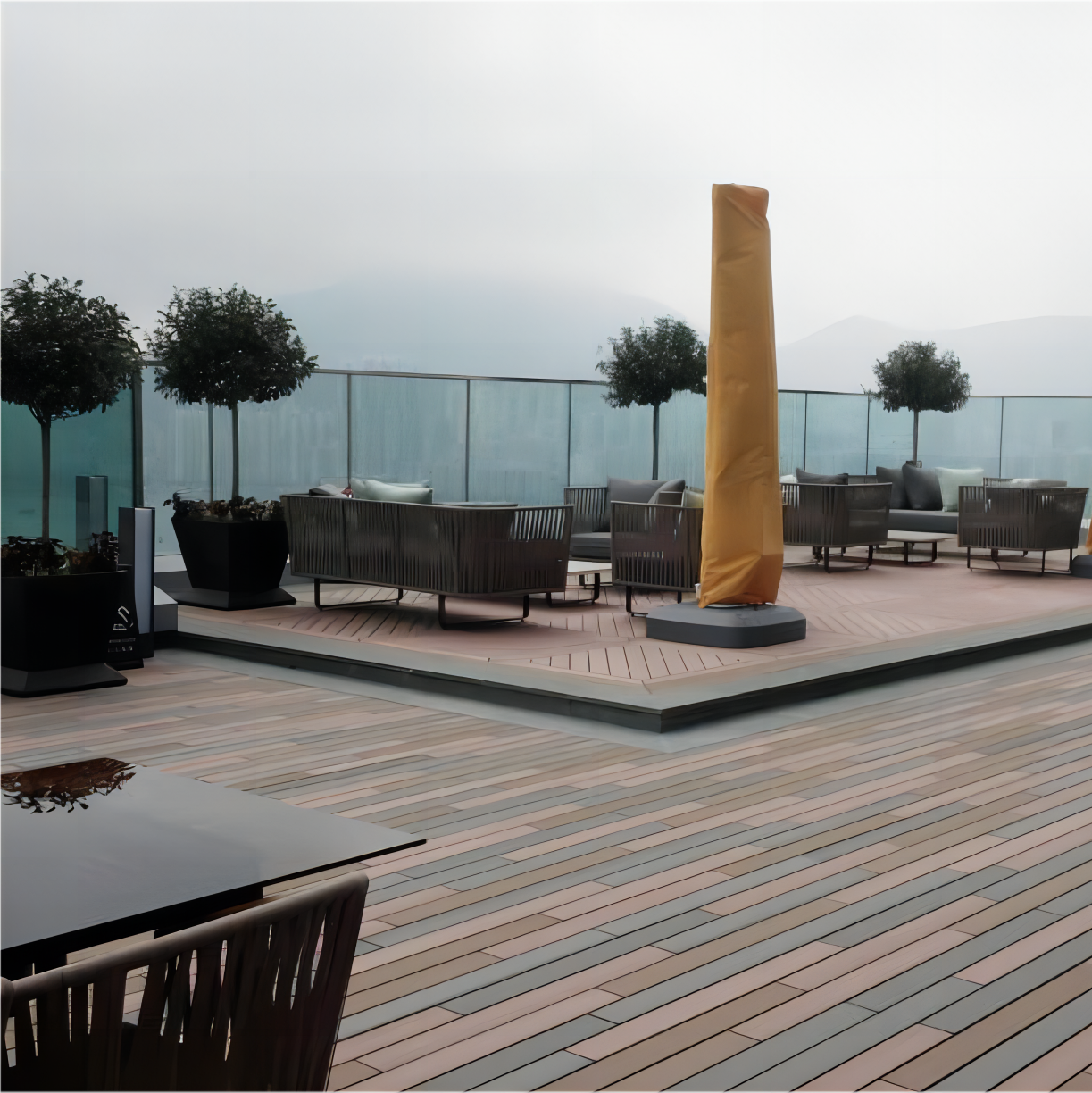 3 color Matching Rooftop Floor