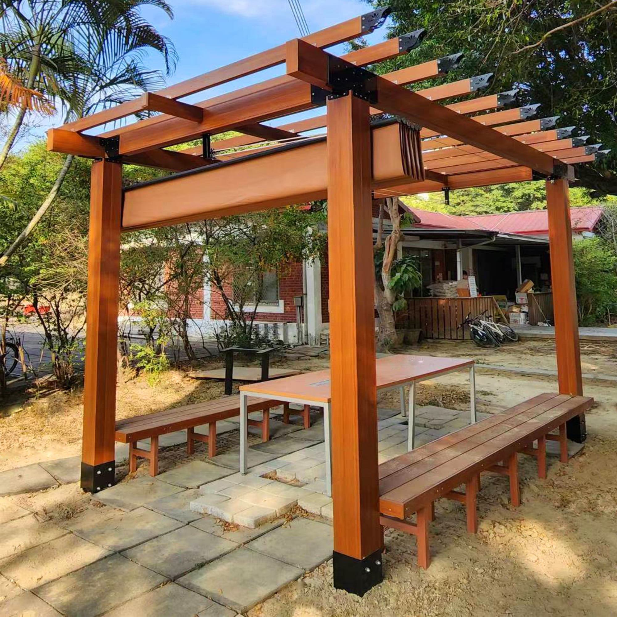 Aluco-Wood Pergola