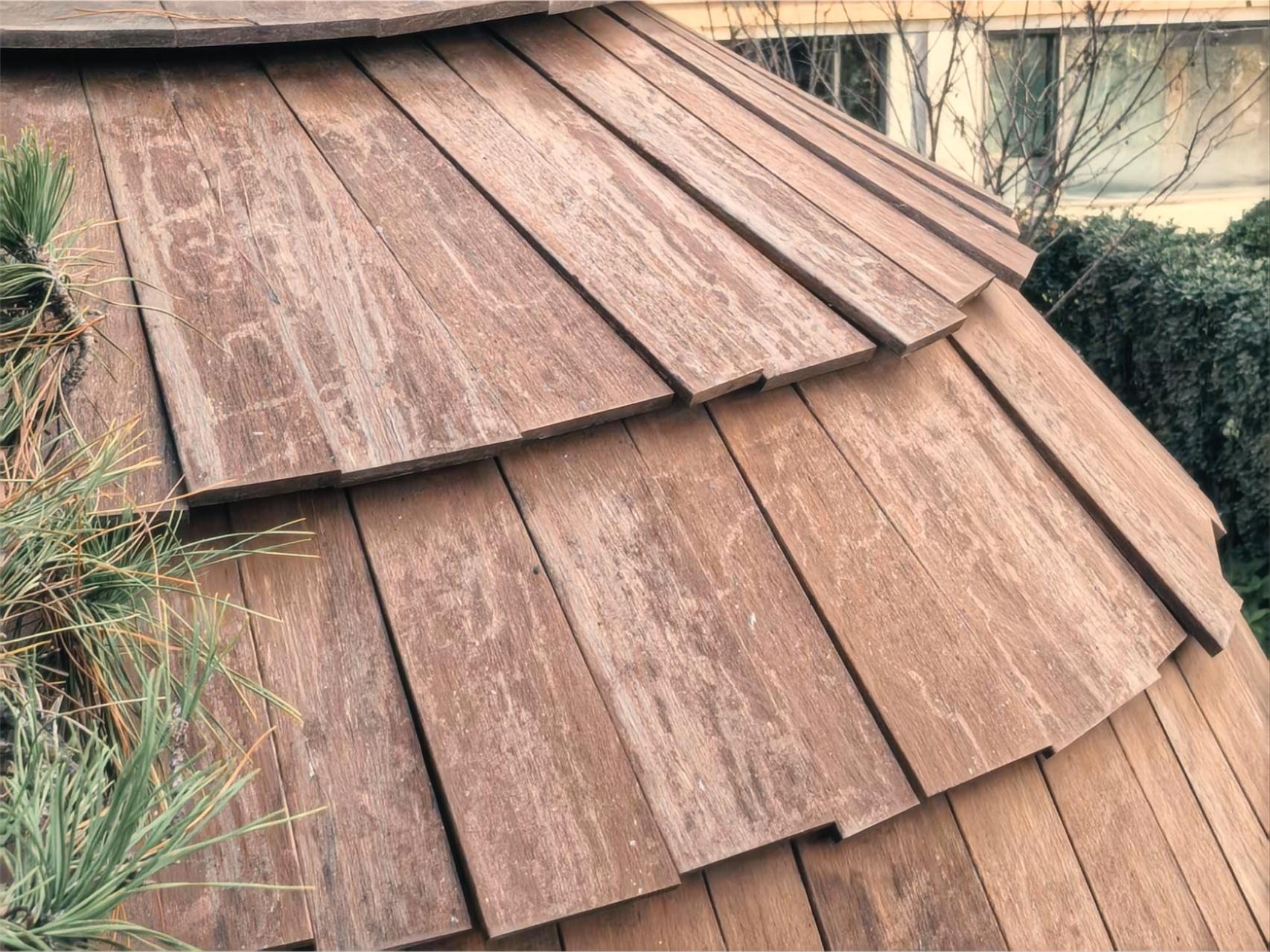 Outdoor Curved Strand Woven Bamboo Panel
