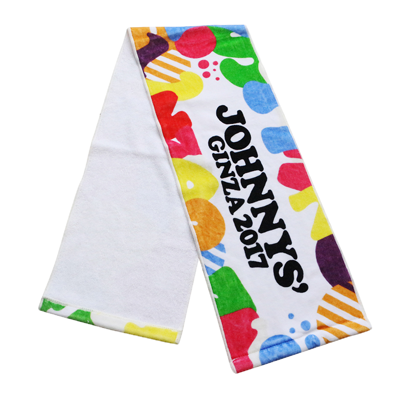 Personalized custom 100% cotton digital printed gym sports towel