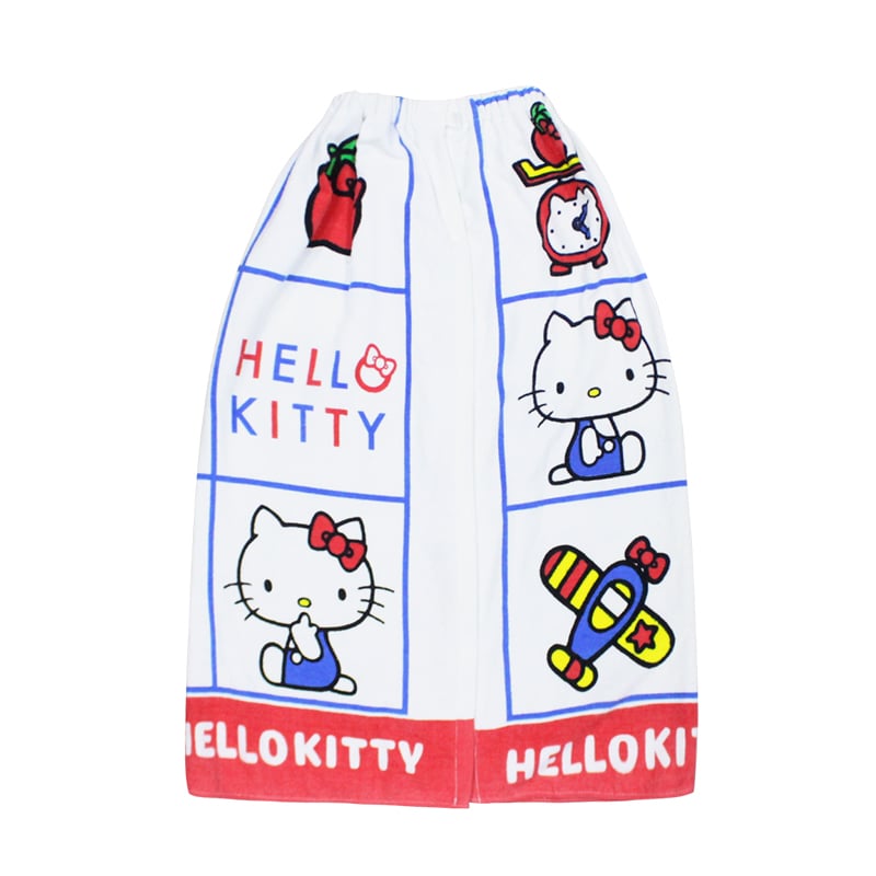 Hello kitty printed bathrobe