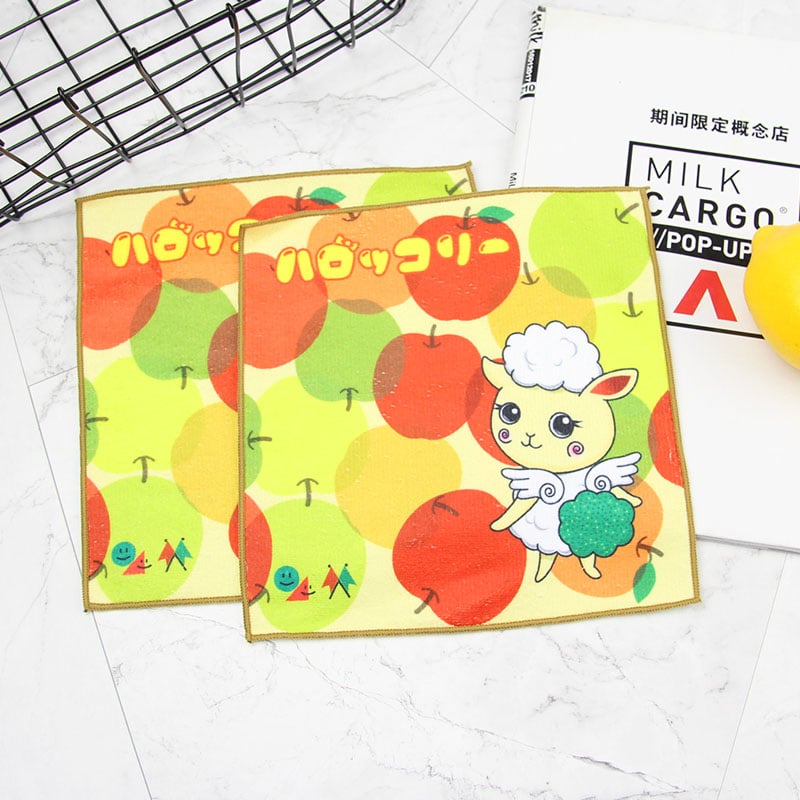Microfiber cartoon printed hand towel