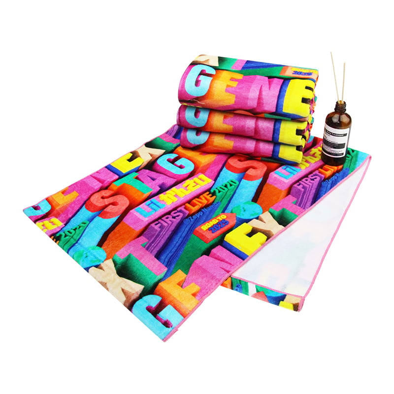 Personalized custom cotton printed face towels