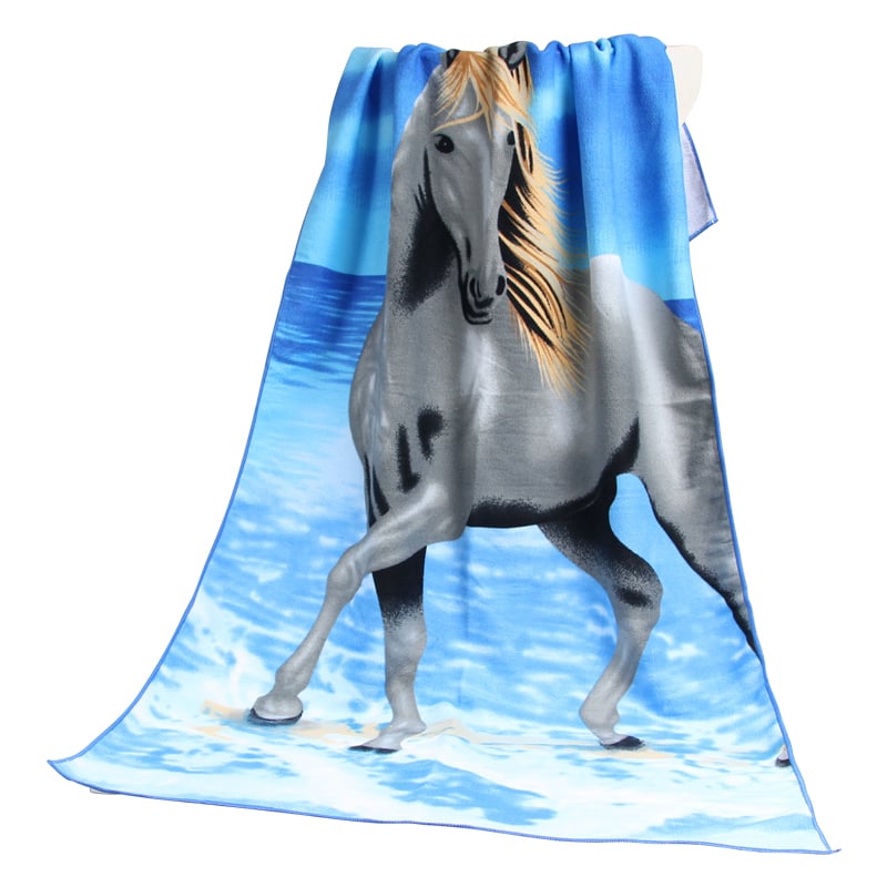 Custom microfiber printed bath towel