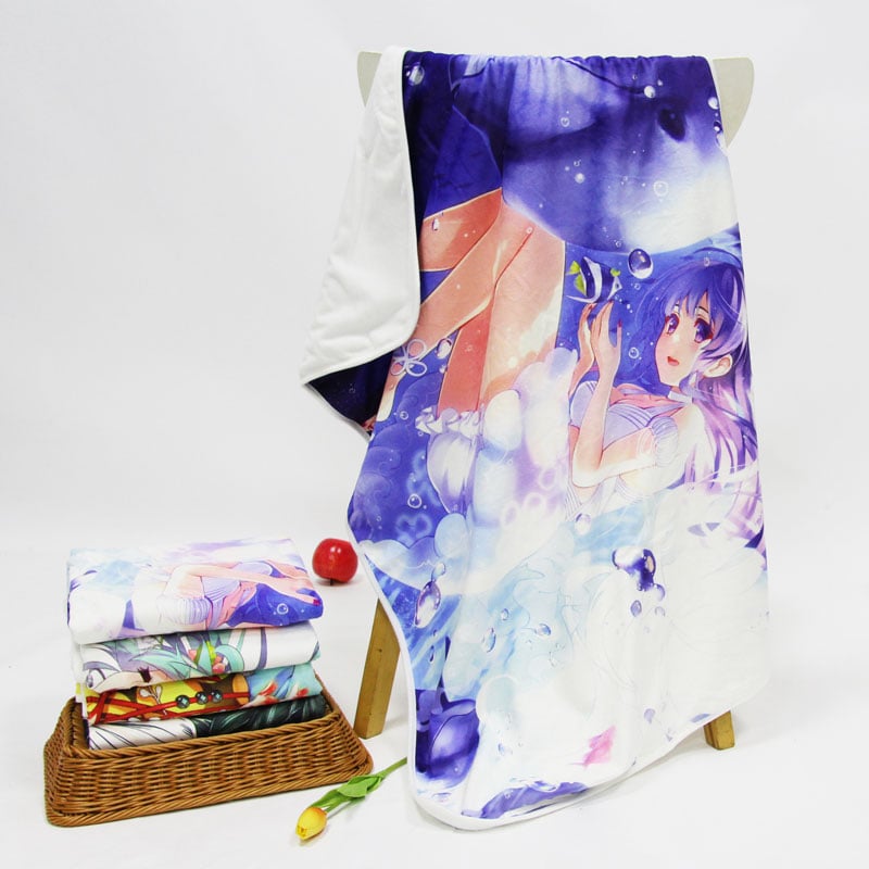 Custom Crystal Velvet sublimation printed blankets