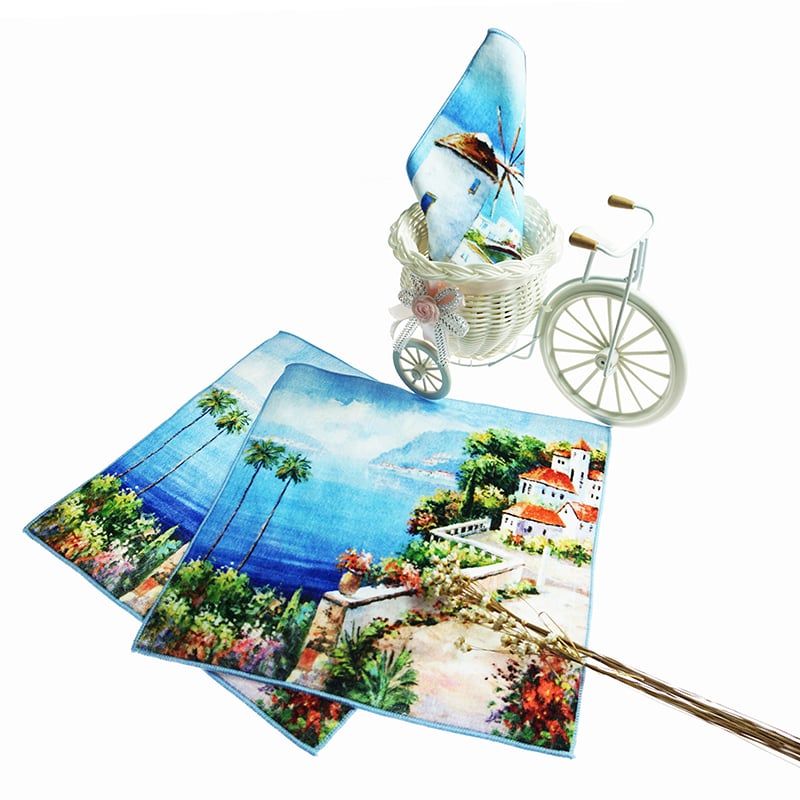 Custom cotton printed hand towel