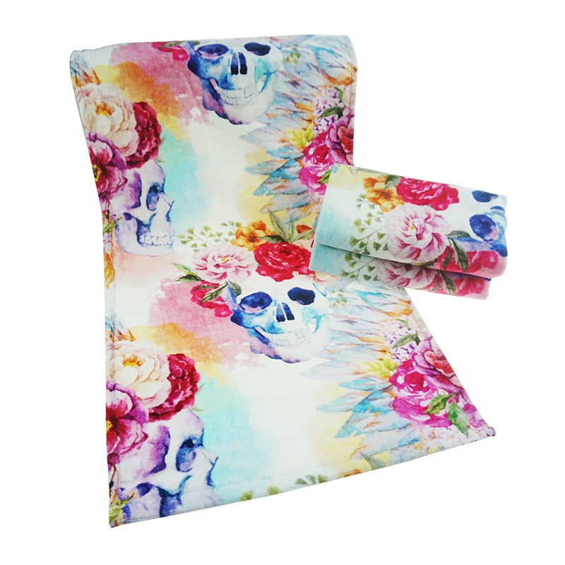 Cotton digital printed face towel