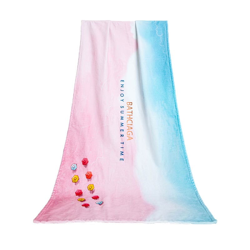 Low MOQ custom digital printed  beach towel