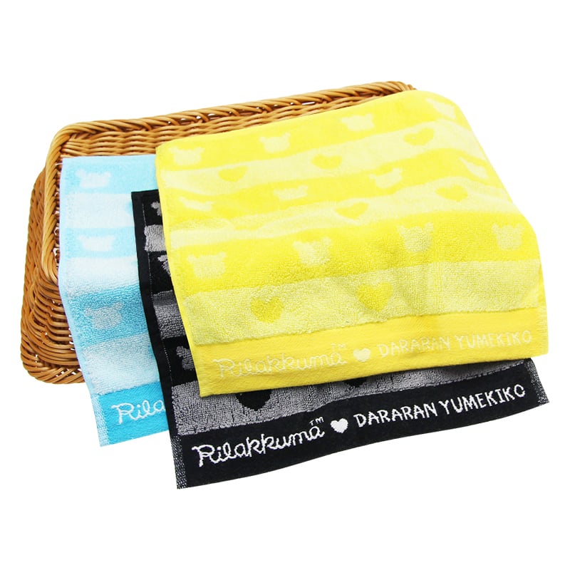 Cotton jacquard face hand towels